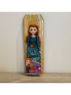 Disney Princess Merida Brave Doll Red Hair Teal Dress Matte Figure Gift Toy